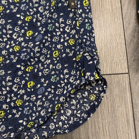 John Varvatos Blue Floral Cotton Button Up Shirt Size L - Picture 5 of 9